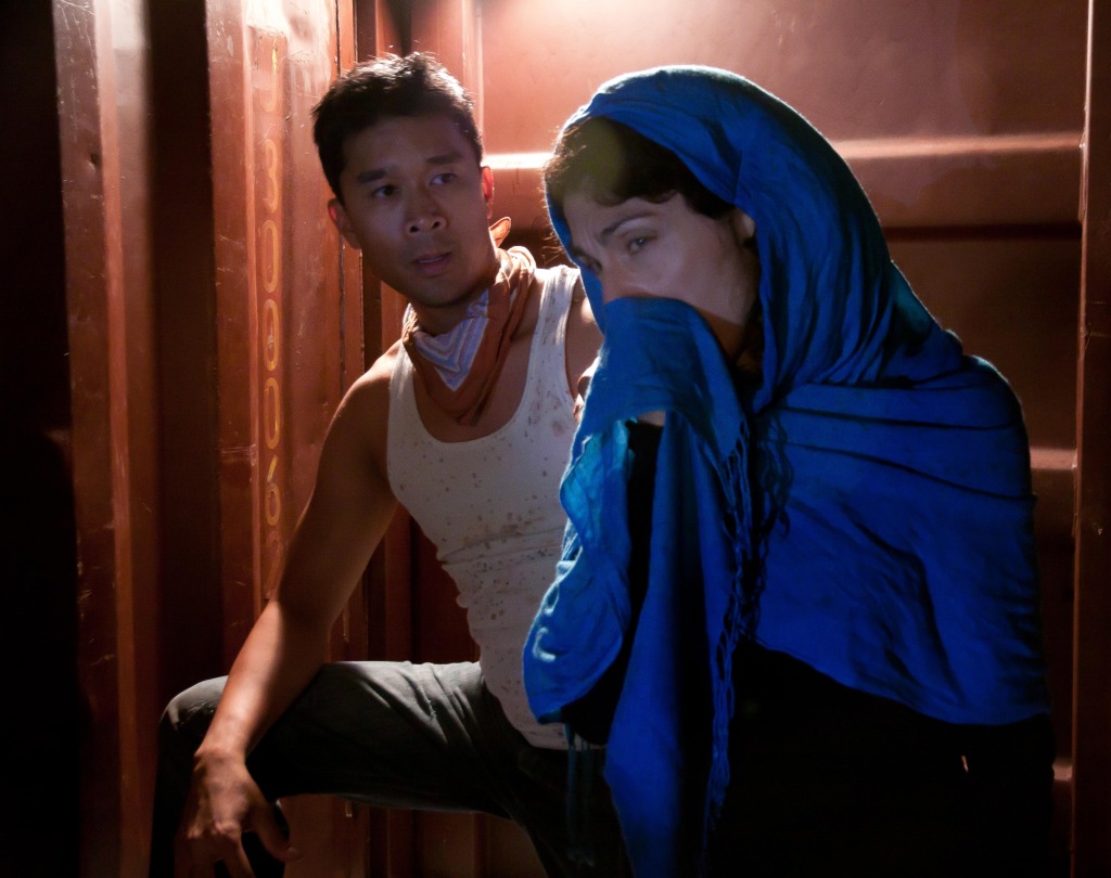 Adriano Sobretodo Jr. & Lara Arabian in The Container. Photo by Lauren Posloski.